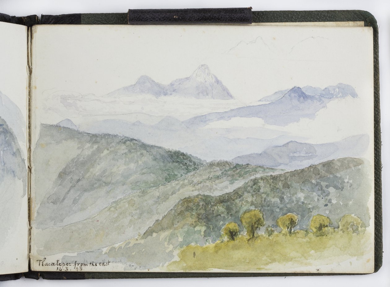 Cuaderno de bocetos de acuarelas, dibujos y notas, México, 1896-1898 de Adela Breton