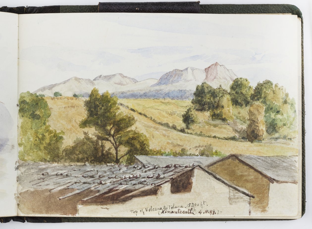 Cuaderno de bocetos de acuarelas, dibujos y notas, México, 1896-1898 de Adela Breton