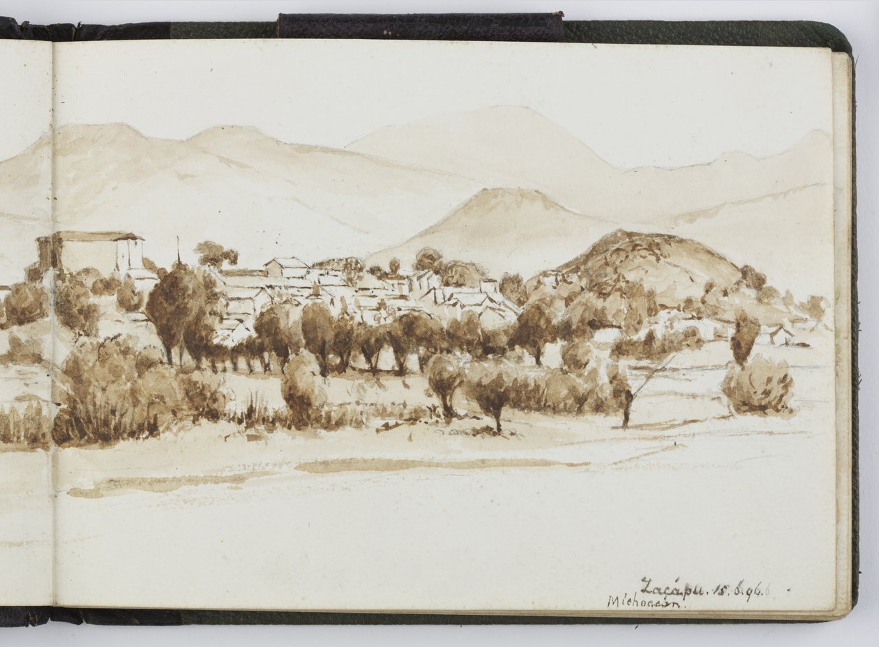 Cuaderno de bocetos de acuarelas, dibujos y notas, México, 1896-1898 de Adela Breton