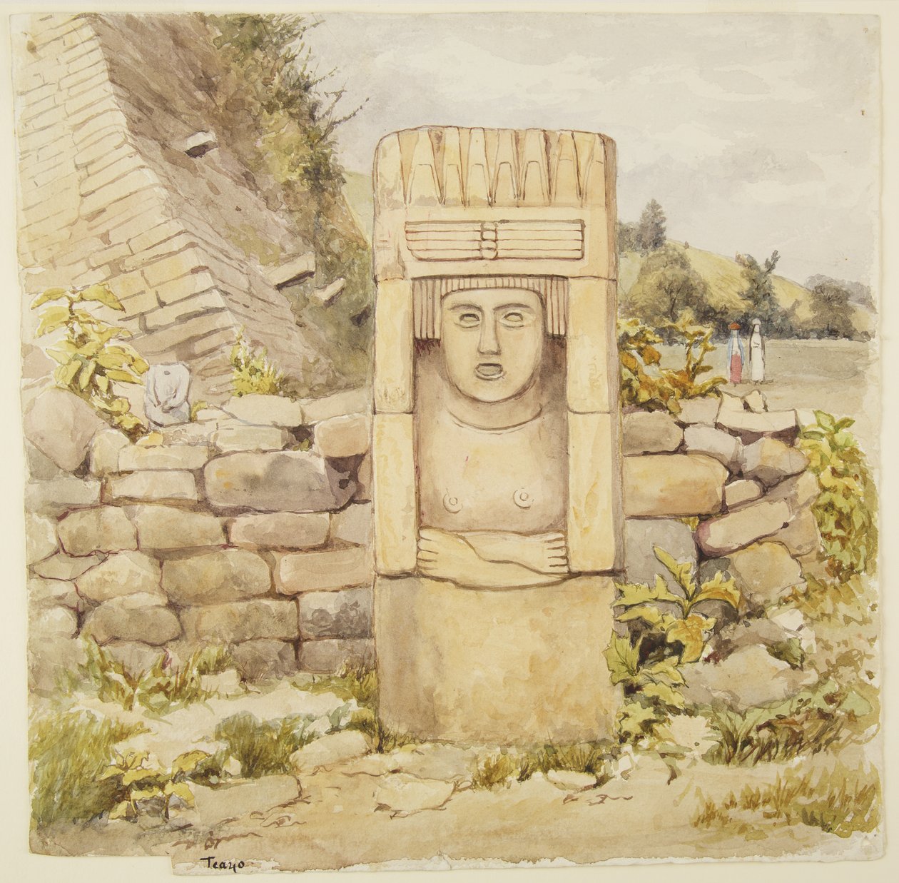 Estatua de Teayo, norte de Veracruz, México de Adela Breton