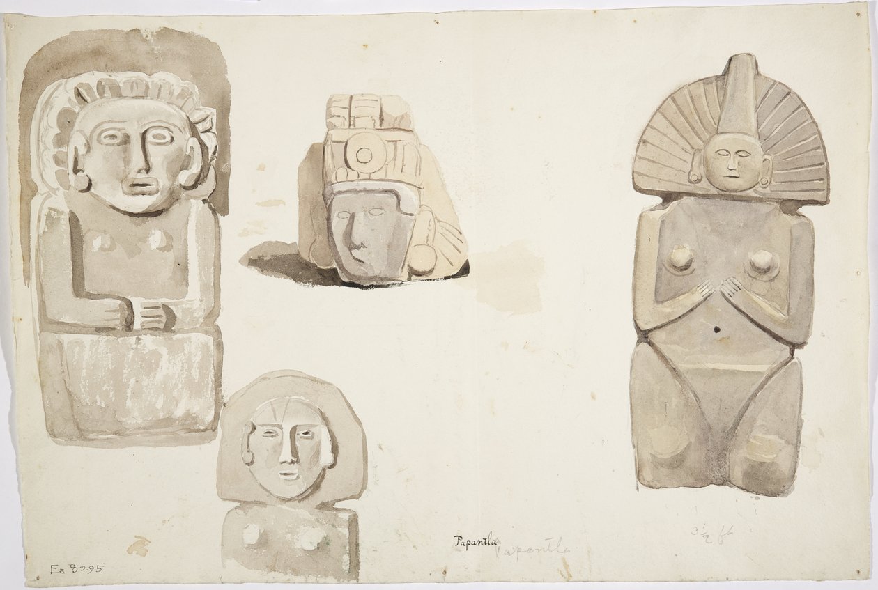 Estatuas de piedra de Papantla, México de Adela Breton