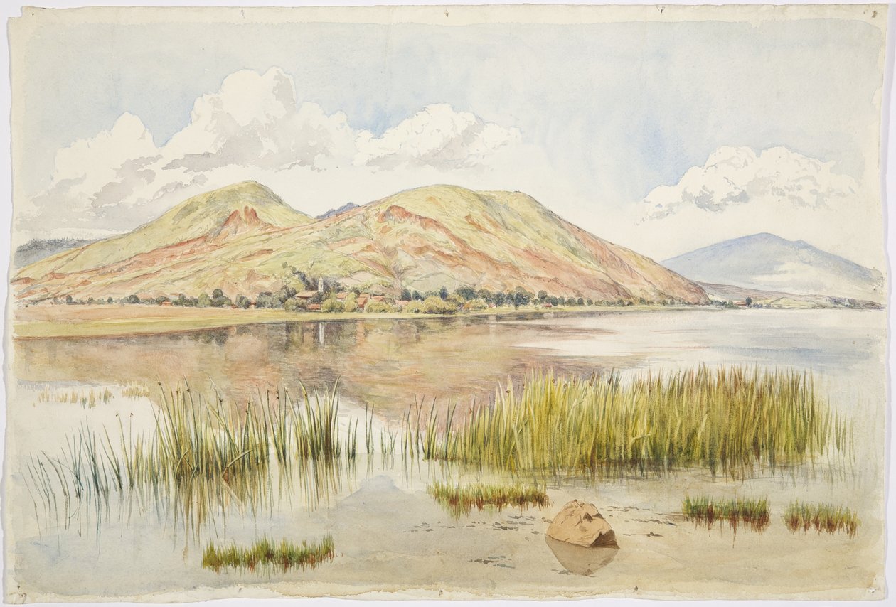 Turumataro y Lago Pátzcuaro, Michoacán, México de Adela Breton