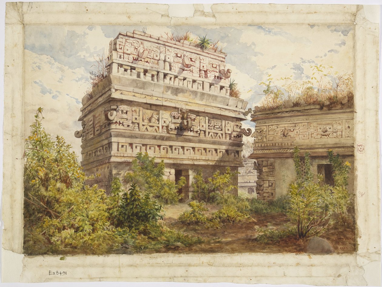 Ruinas de Chichen Itza, Yucatán, México de Adela Breton