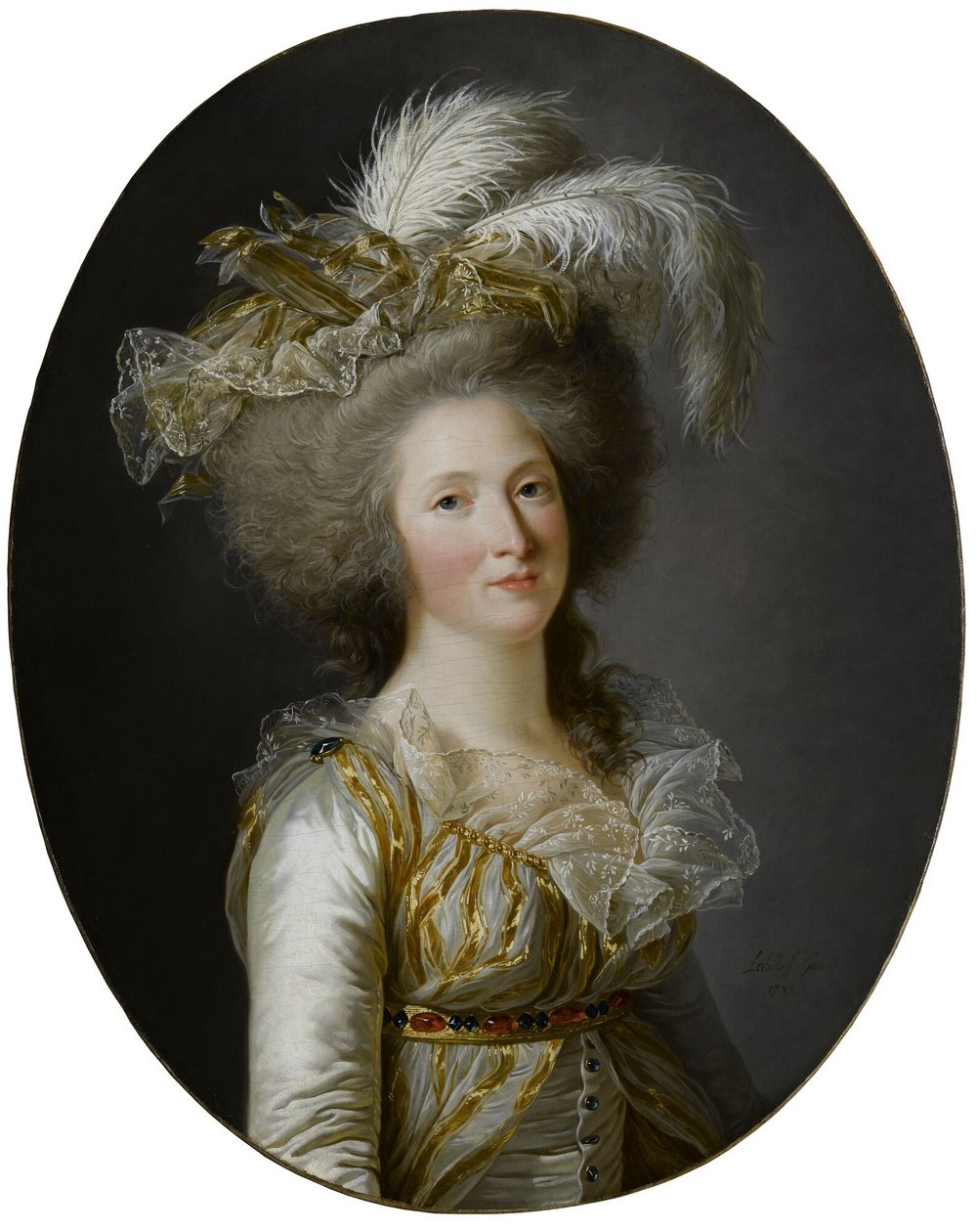 Francés: Elisabeth-Philippe-Marie-Hélène de France, dite Madame Elisabeth Elisabeth-Philippe-Marie-Hélène de Francia, conocida como Madame Elisabeth (1764-1794) de Adelaide Labille Guiard