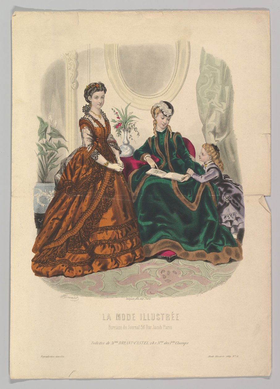 No. 51 de La Mode Illustrée, 1869 de Adèle Anaïs Colin