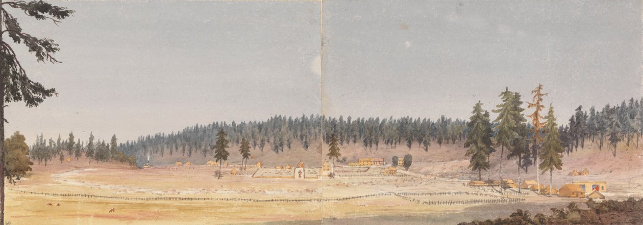 Grass Valley, cerca de Nevada City, California, Septr. 18 de septiembre de 1851". de Admiral Sir Edward Gennys Fanshawe