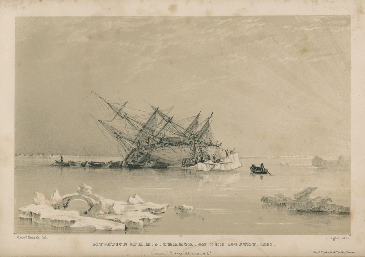 Situación del H.M.S. Terror el 14 de julio de Admiral William Henry Smyth