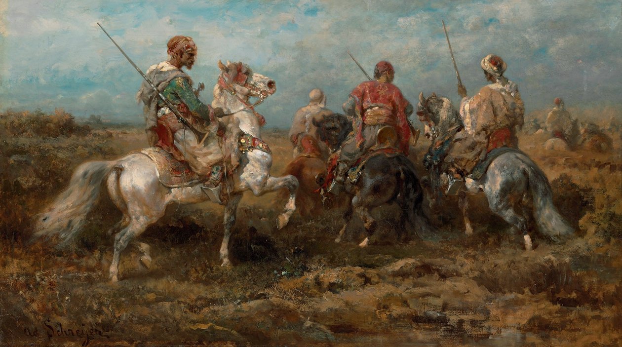Jinetes Árabes de Adolf Schreyer