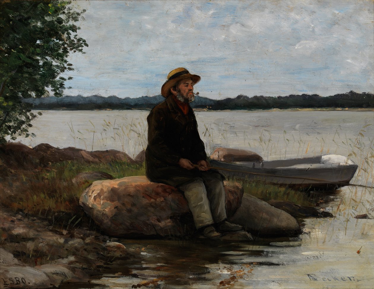 Un pescador de Adolf von Becker