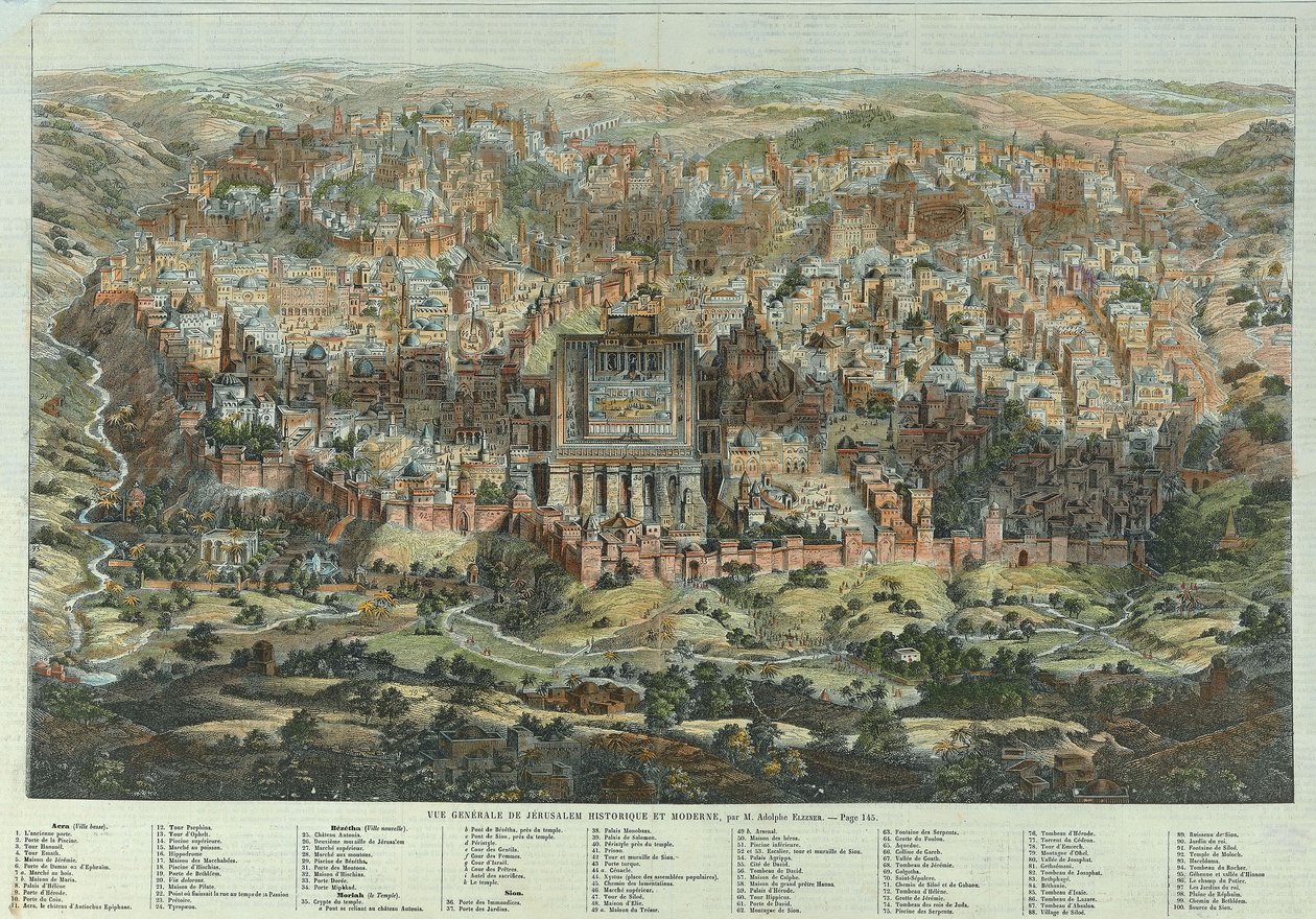 Vista general de Jerusalén de Adolf Eltzner