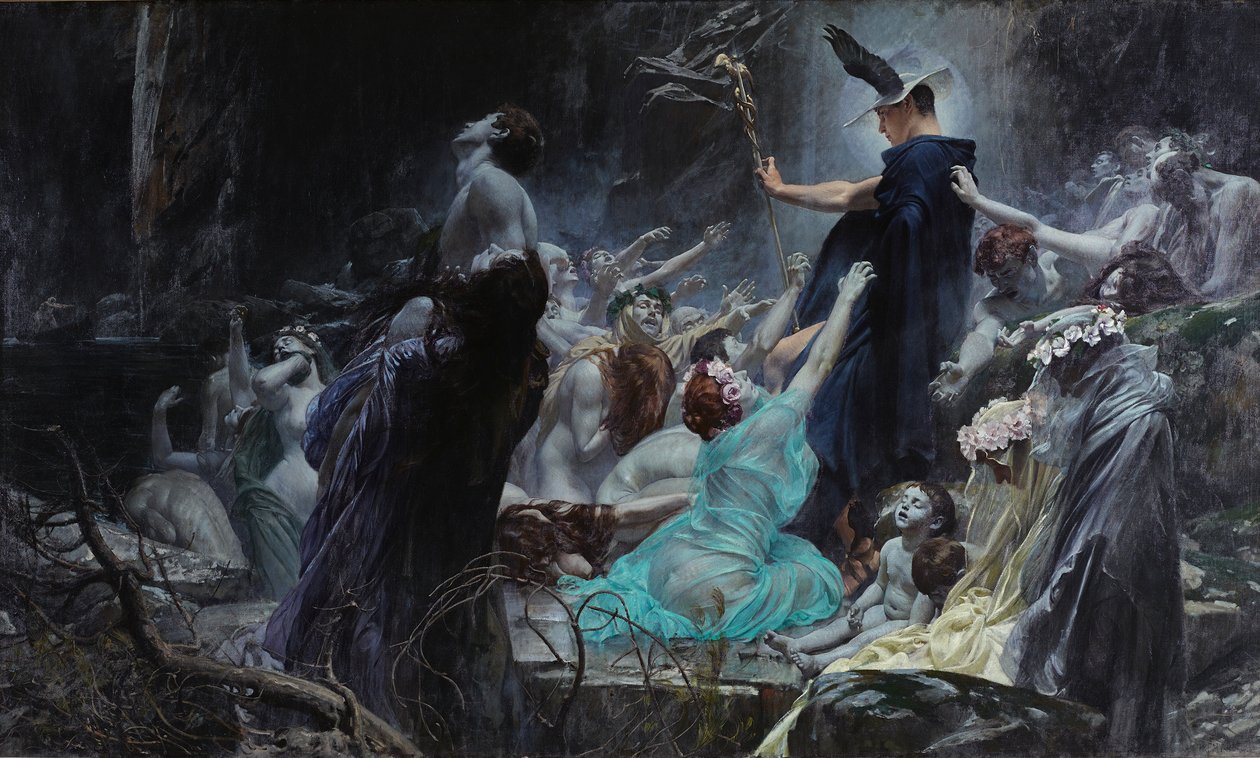 Las almas del Acheron de Adolf Hiremy-Hirschl