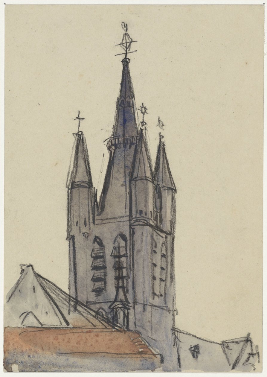 Torre de la Iglesia Vieja de Delft de Adolf le Comte