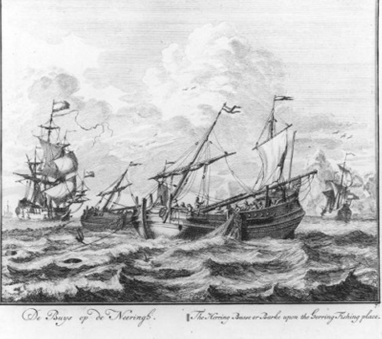 «El buis en la pesca del arenque» (n.º 7 de la serie Pesca del arenque) de Adolf van der Laan
