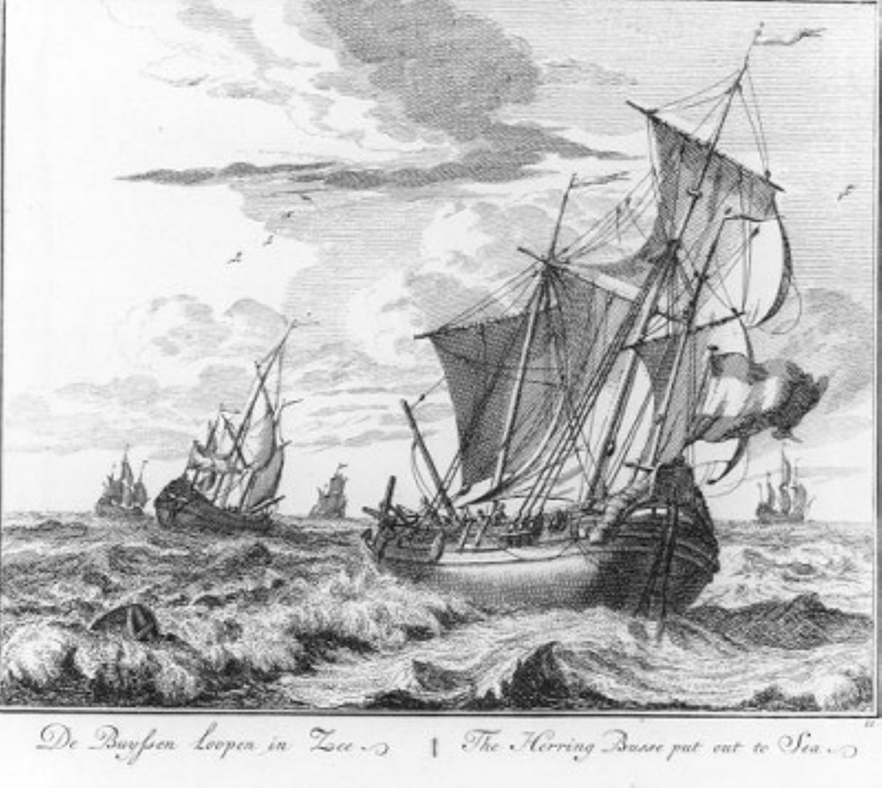 «Los buizen salen al mar» (n.º 11 de la serie sobre la pesca del arenque) de Adolf van der Laan