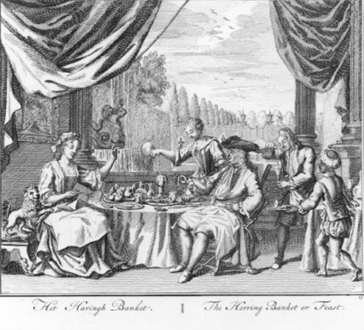 «El banquete del arenque» (n.º 13 de la serie sobre la pesca del arenque) de Adolf van der Laan