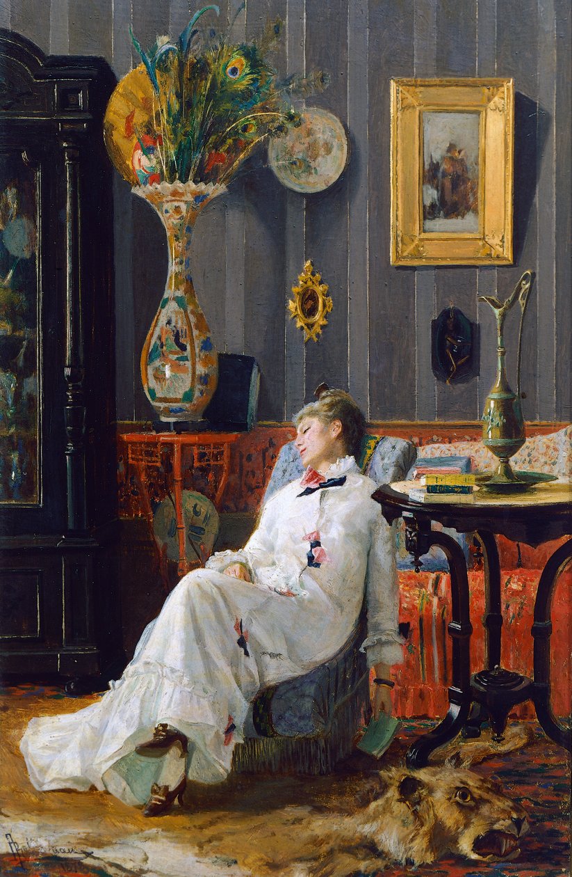Momento de descanso de Adolfo Belimbau