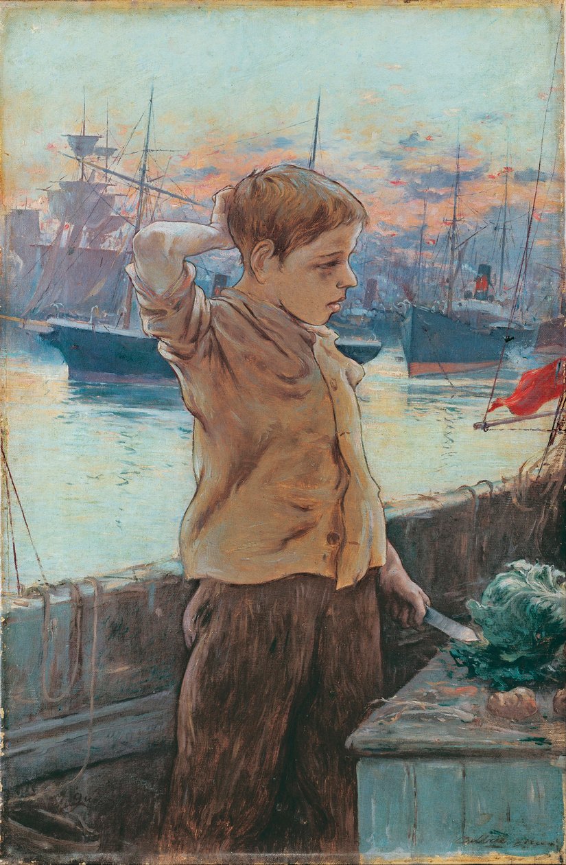 "Le mousse" (El niño del barco) Peinture d