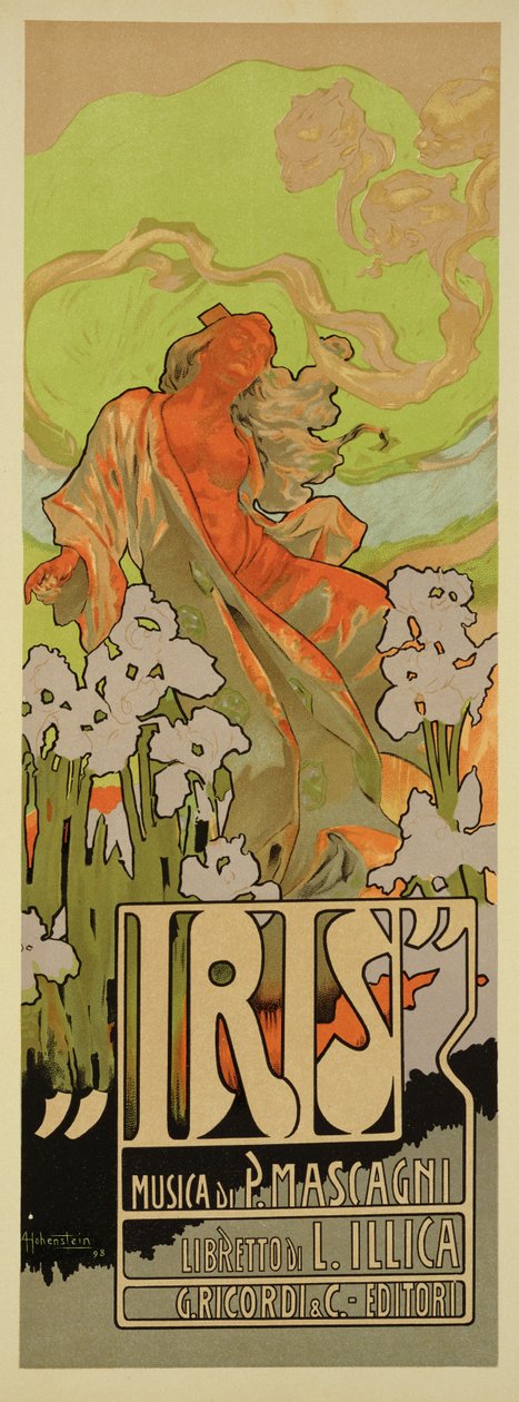 Portada de la partitura y libreto de la ópera 