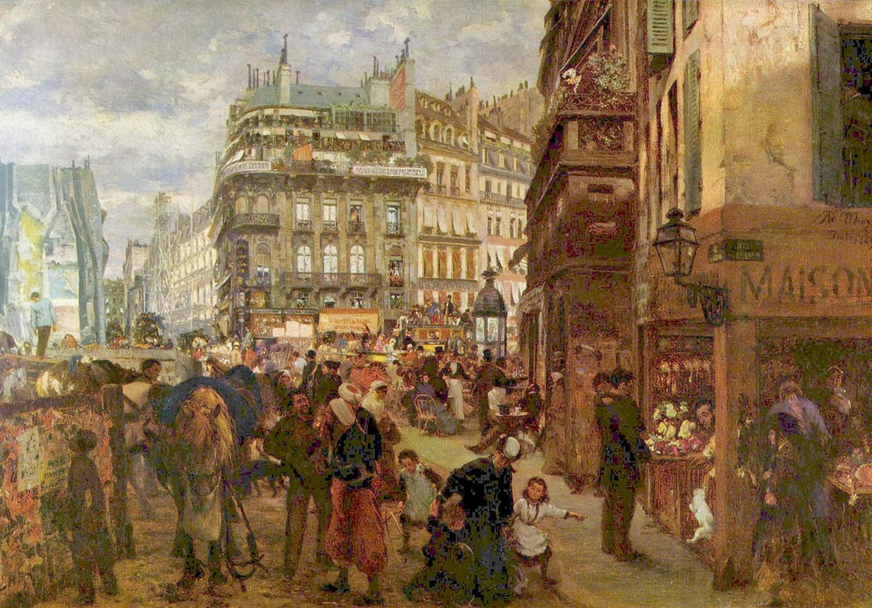 Día de semana en París de Adolph Menzel