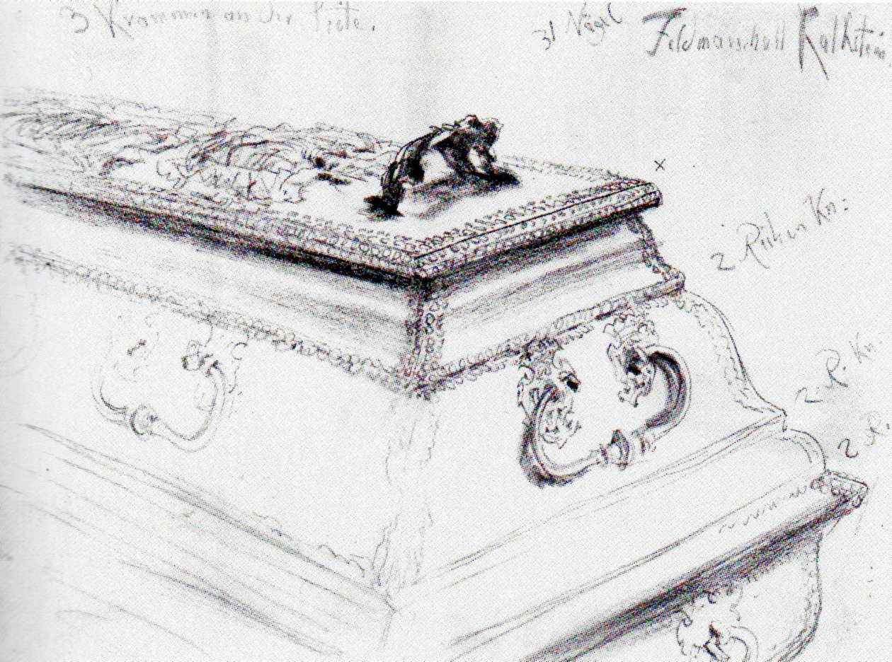 Ataúd del mariscal de campo von Kalckstein de Adolph Menzel