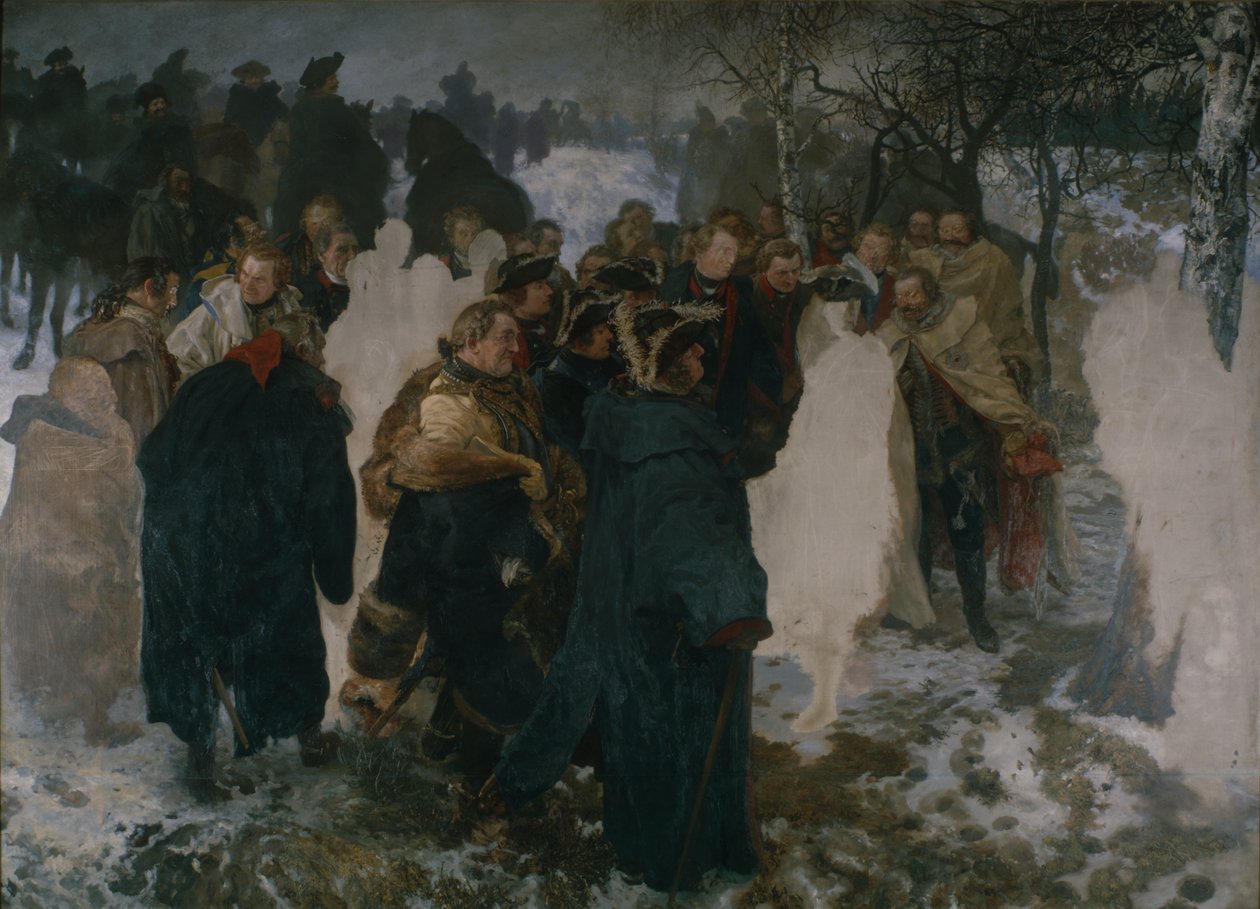 Discurso antes de la Batalla de Leuthen, 1858 de Adolph Menzel