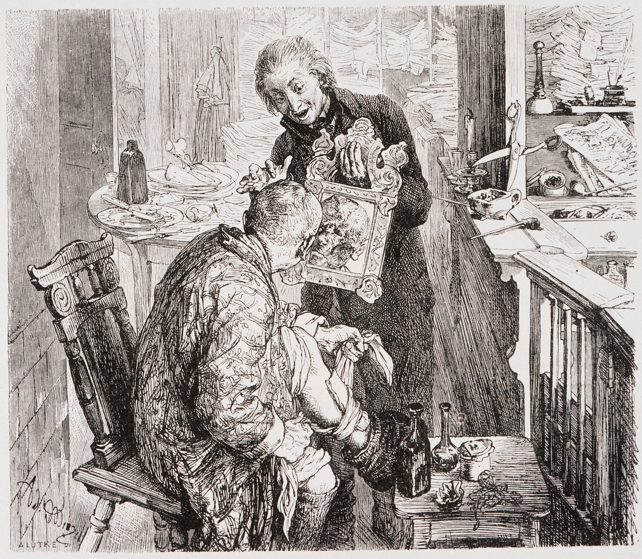 El cántaro roto de Adolph Menzel