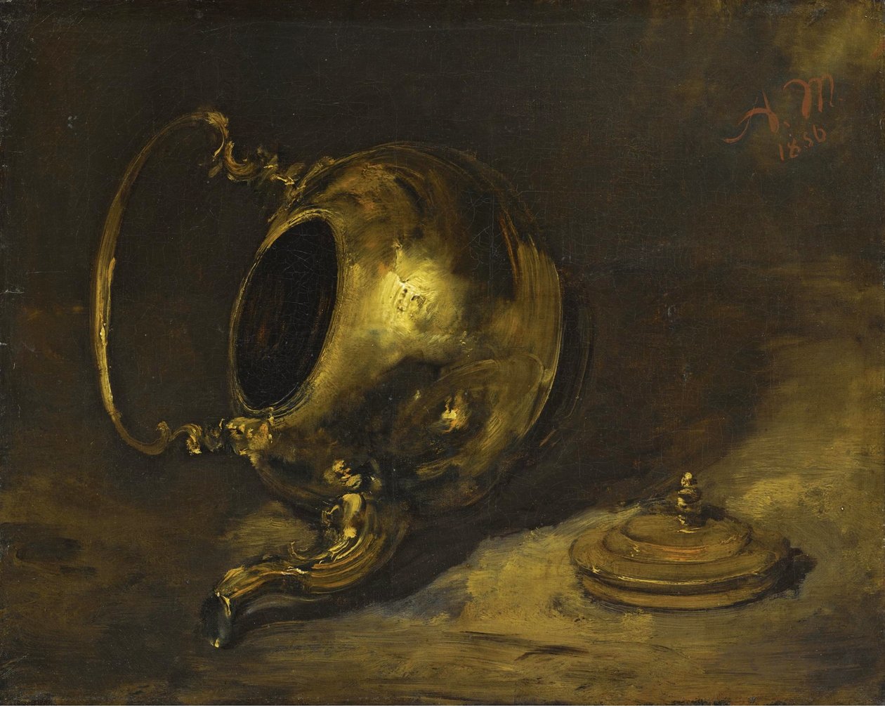 Tetera volcada de Adolph Menzel