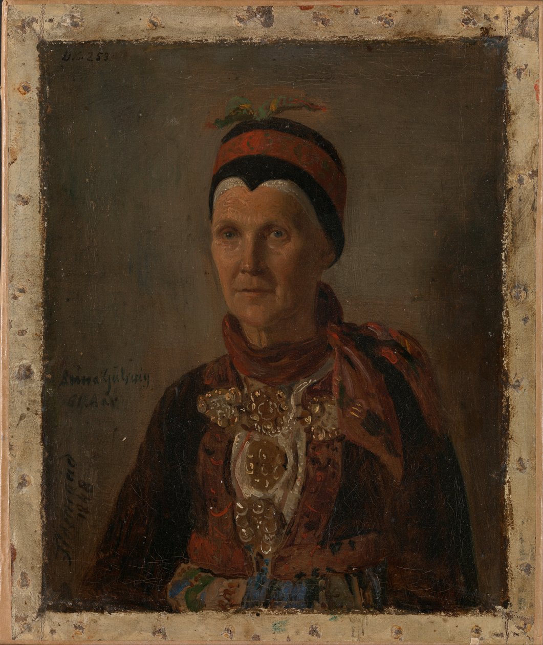 Retrato de Anna Gulsvig de Adolph Tidemand