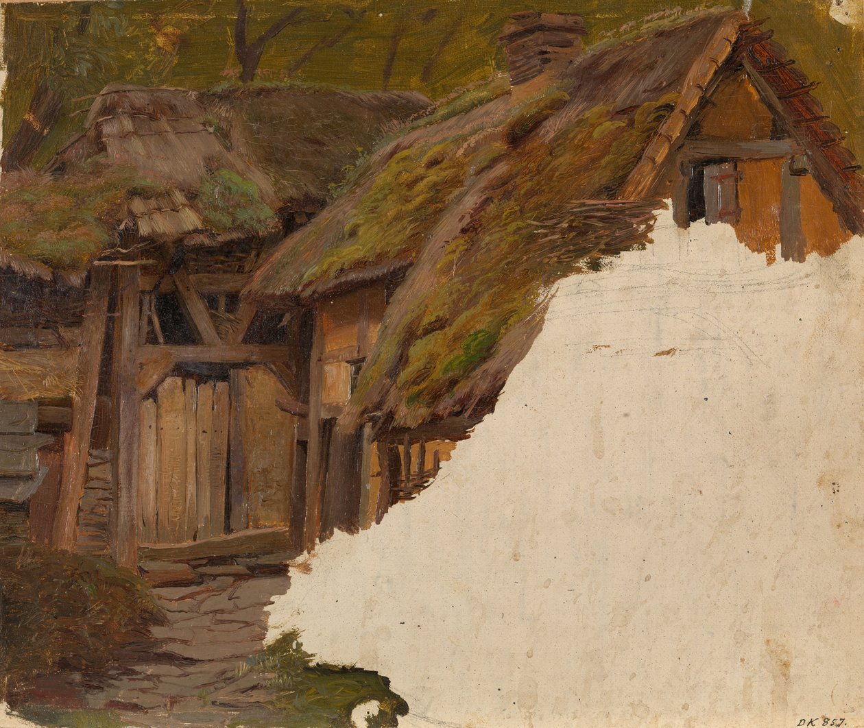 Estudio de una vieja Granja de Adolph Tidemand