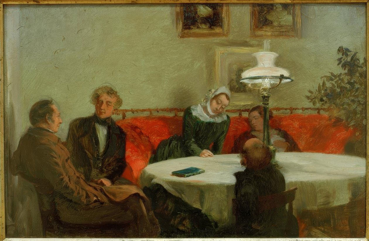 Reunión vespertina de Adolph Menzel