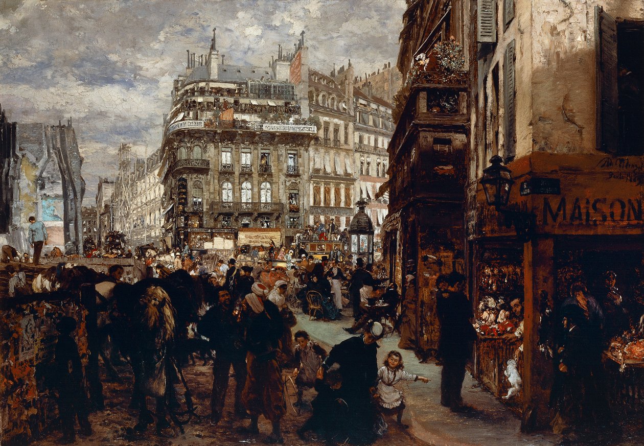 Un día de semana en París de Adolph Menzel