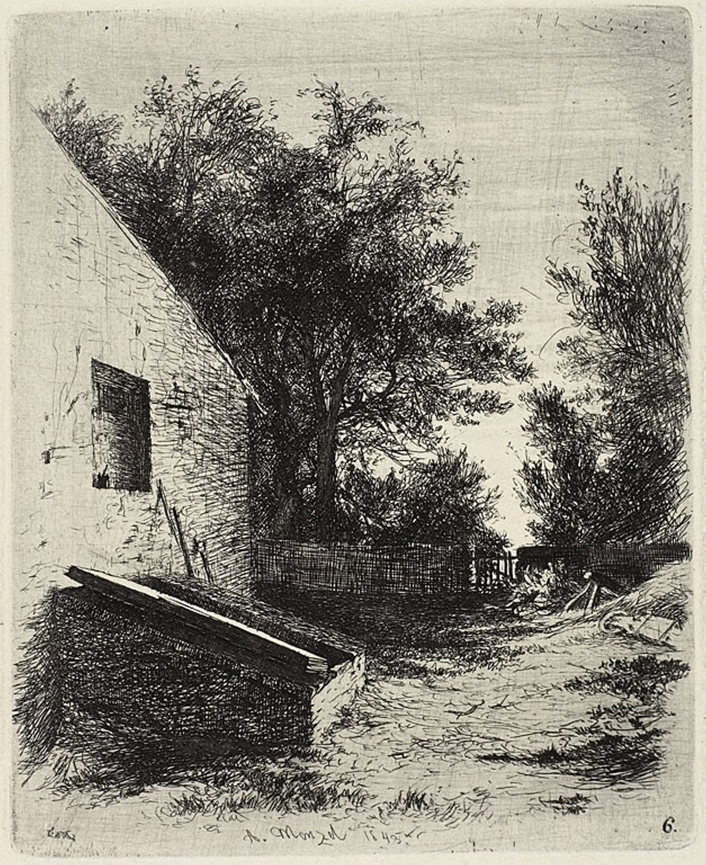 Placa seis, de Radierversuche de Adolph Menzel