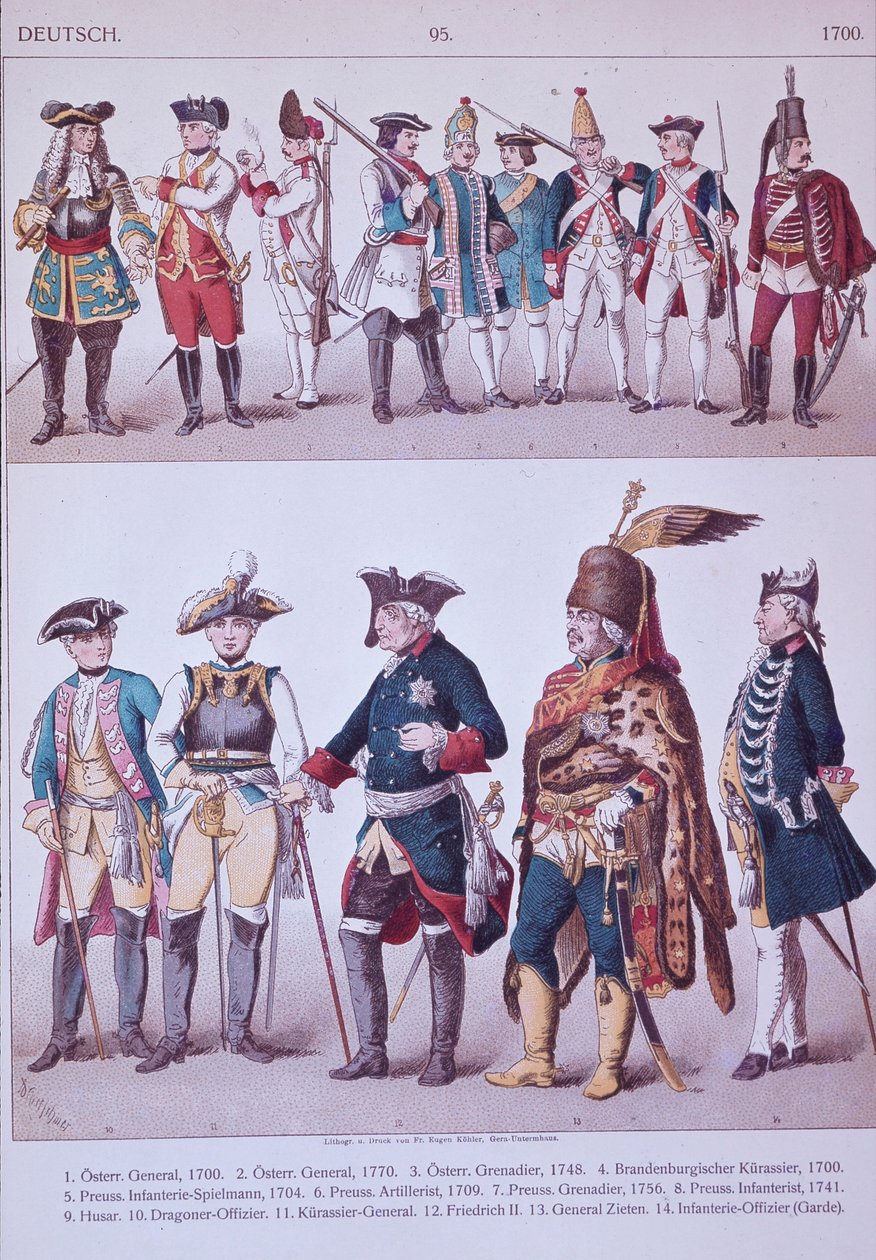 Granaderos prusianos de la época de Federico el Grande de Adolph Menzel