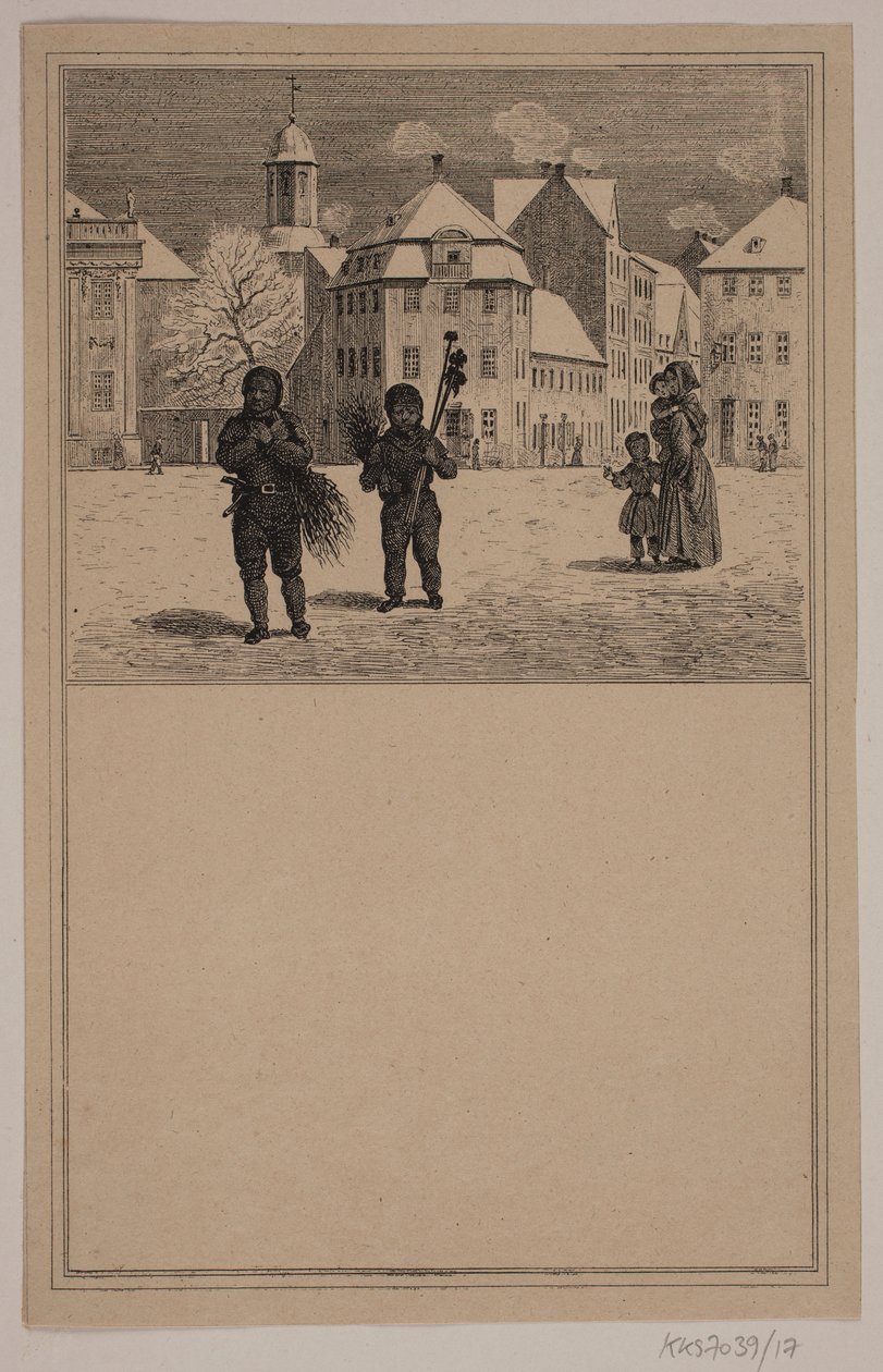 Los deshollinadores. No. 16 en Chr. Winther y M. Rørbye, "25 Imágenes para niños pequeños" de Johan Adolph Kittendorff