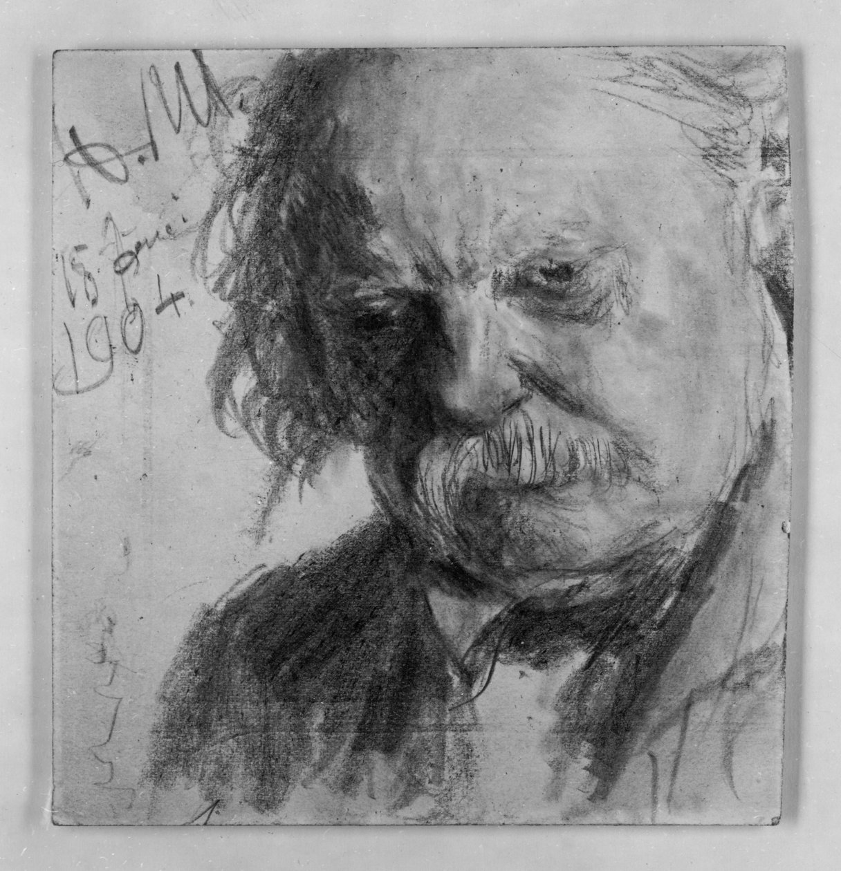 Anciano con bigote de Adolph Menzel