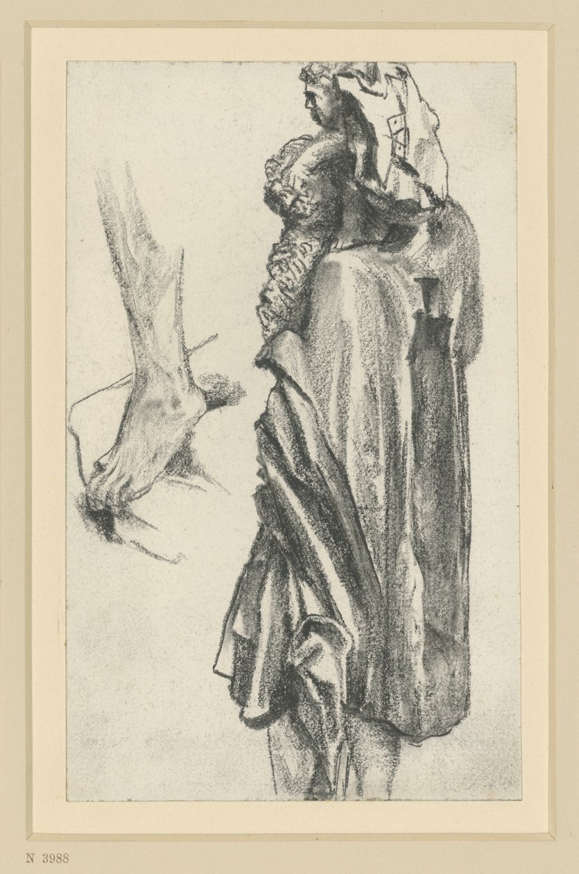 San Cristóbal, del maestro de los apóstoles de Freiberg, en Dresde de Adolph Menzel