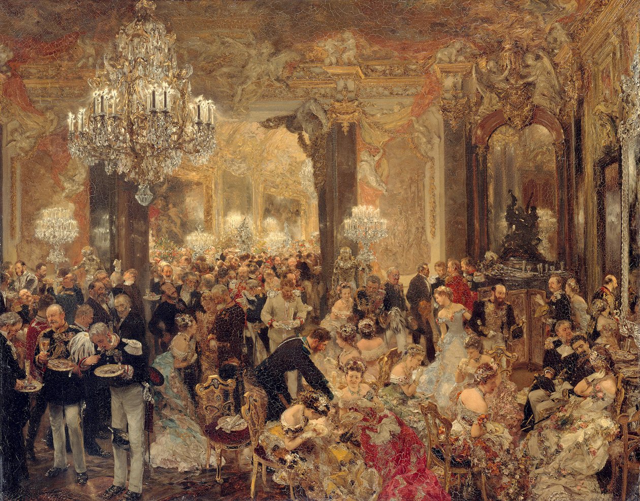 La cena de gala de Adolph Menzel