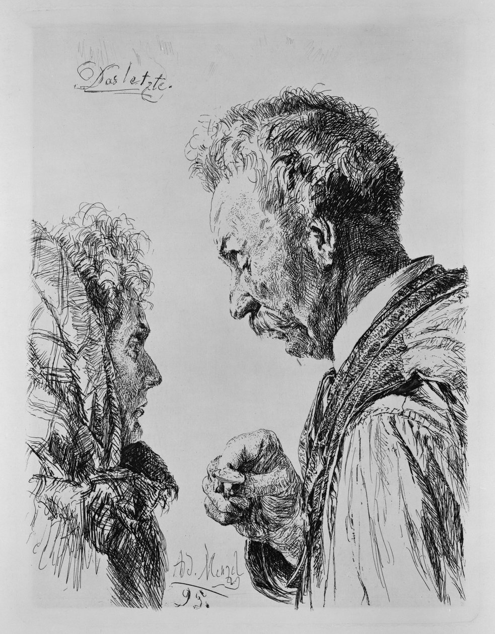 Lo último. Para la Asociación de Grabado Original de Berlín. Cuaderno 10 de Adolph Menzel