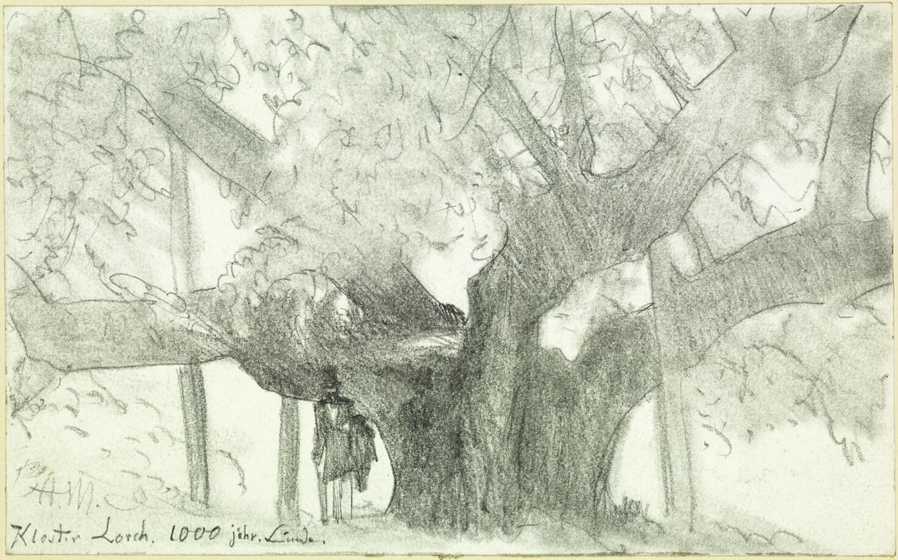 El tilo milenario del monasterio de Lorch de Adolph Menzel