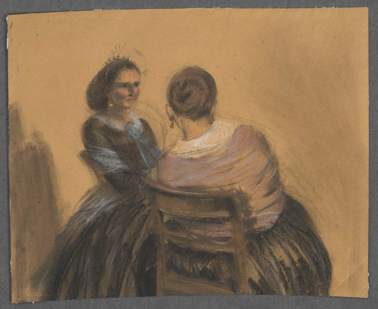 Dos mujeres de Adolph Menzel
