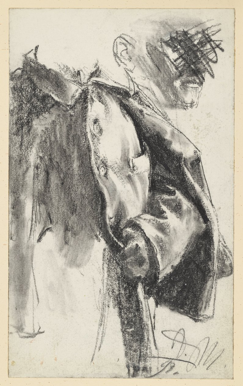 Estudio de Havelock y estudio facial (este último descartado) de Adolph Menzel
