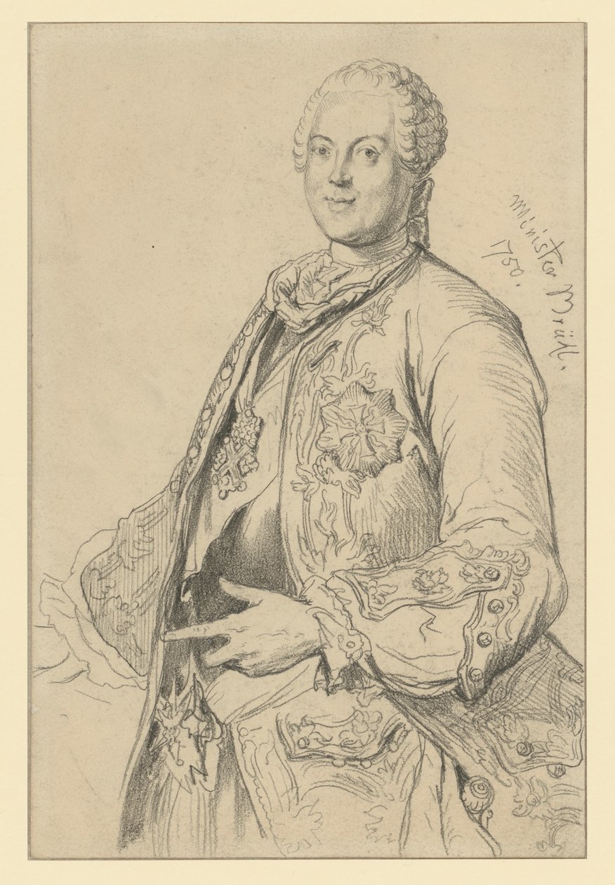 El conde Heinrich von Brühl de Adolph Menzel