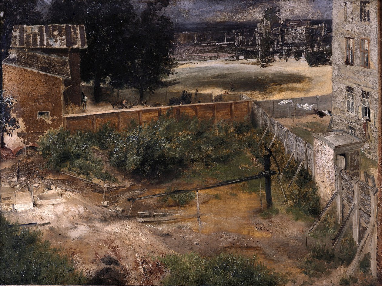 Edificio trasero y patio de Adolph Menzel