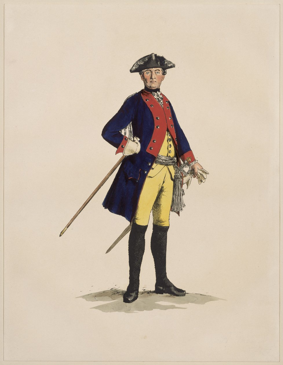 Oficial de infantería del RzF [14 o 34] de Adolph Menzel