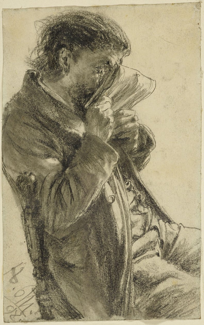 Hombre que lee de Adolph Menzel