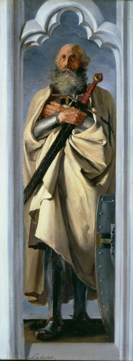 Luther Luder von Braunschweig, Gran Maestre de los Caballeros Teutónicos, 1846 de Adolph Menzel