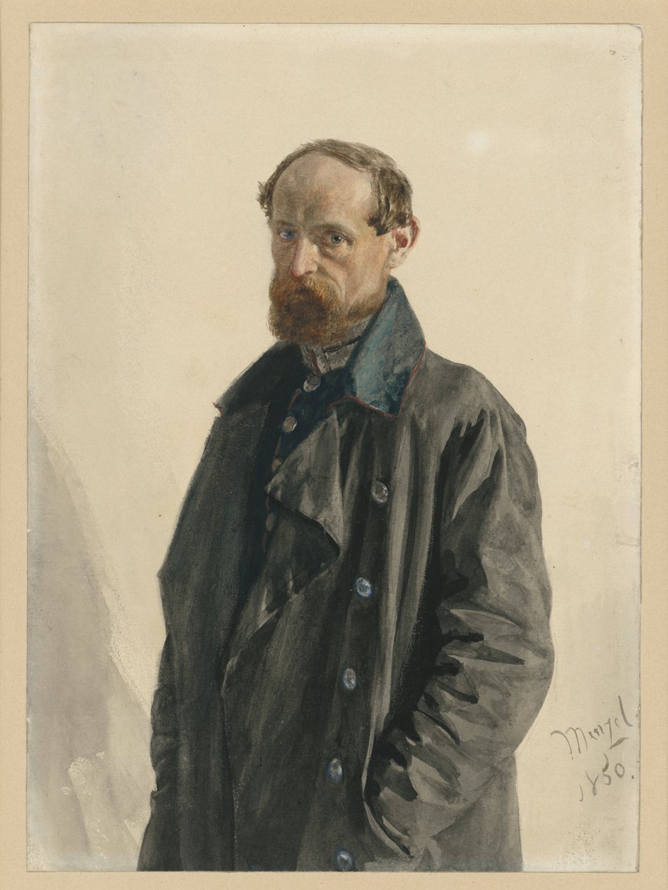 El comandante Leuthold, del Regimiento de Fusileros de la Guardia de Adolph Menzel