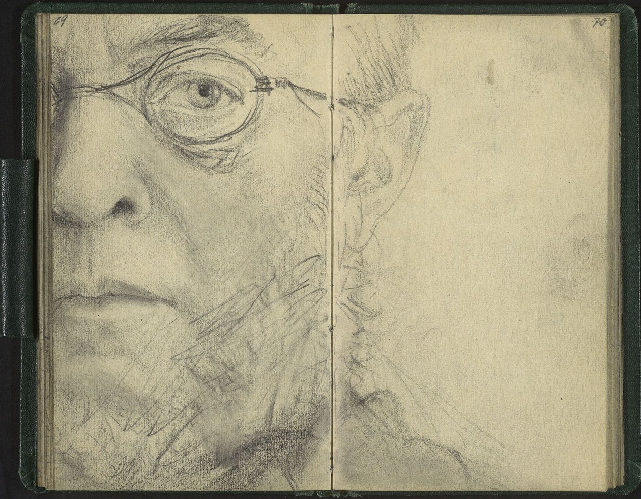 Autorretrato como «Tuerto» de Adolph Menzel