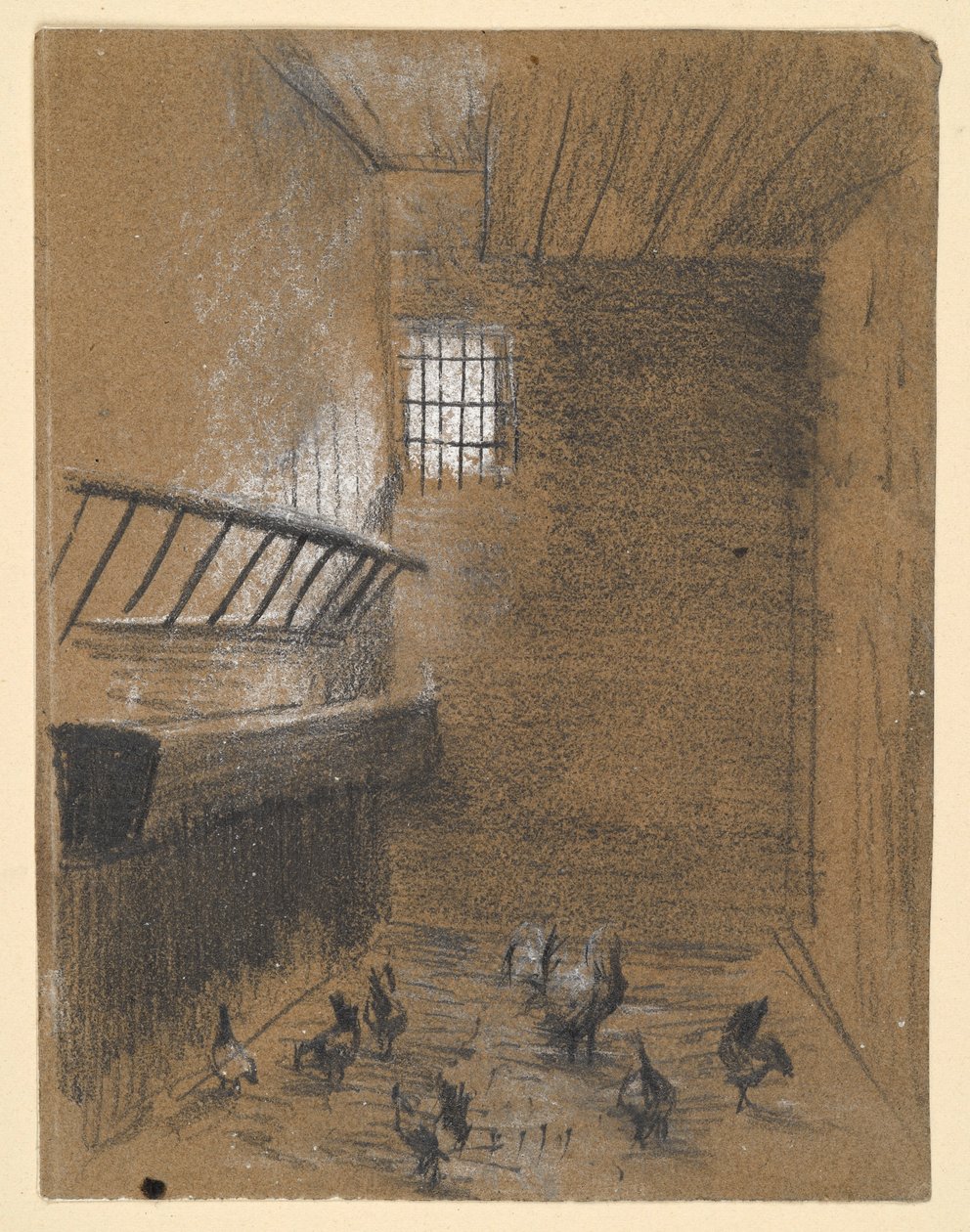 Gallinero de Adolph Menzel