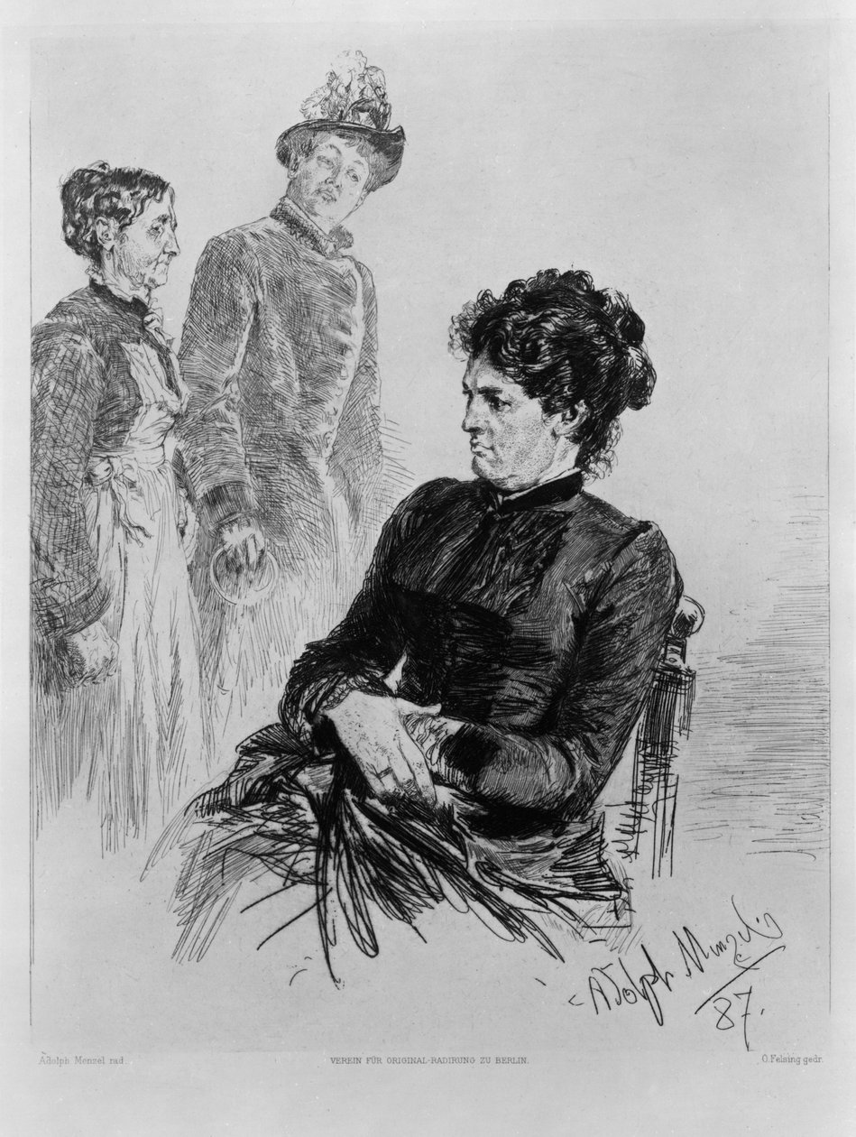 Participación silenciosa. Para la Asociación de Grabado Original de Berlín. Cuaderno 2 de Adolph Menzel